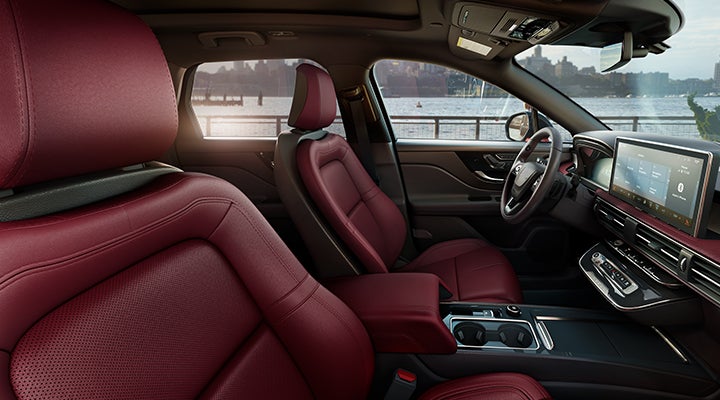 The available Perfect Position front seats in the 2024 Lincoln Corsair® SUV are shown. | Gates Ford Lincoln in Richmond KY