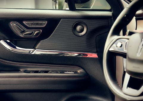 An audio speaker is shown in the driver's side door of a 2026 Lincoln Corsair® SUV | Gates Ford Lincoln in Richmond KY