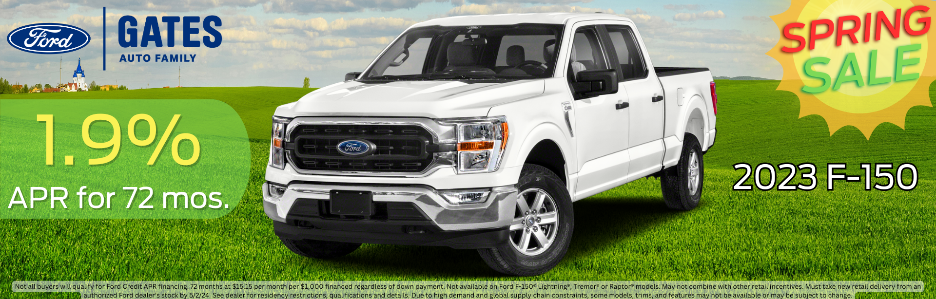 1.9% Financing on New 2023 Ford F-150's