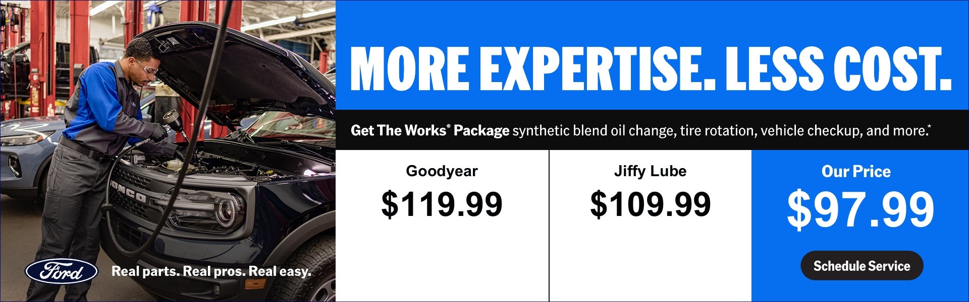 Get the Works Package Comparison